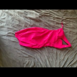 Hot Pink Halter Dress